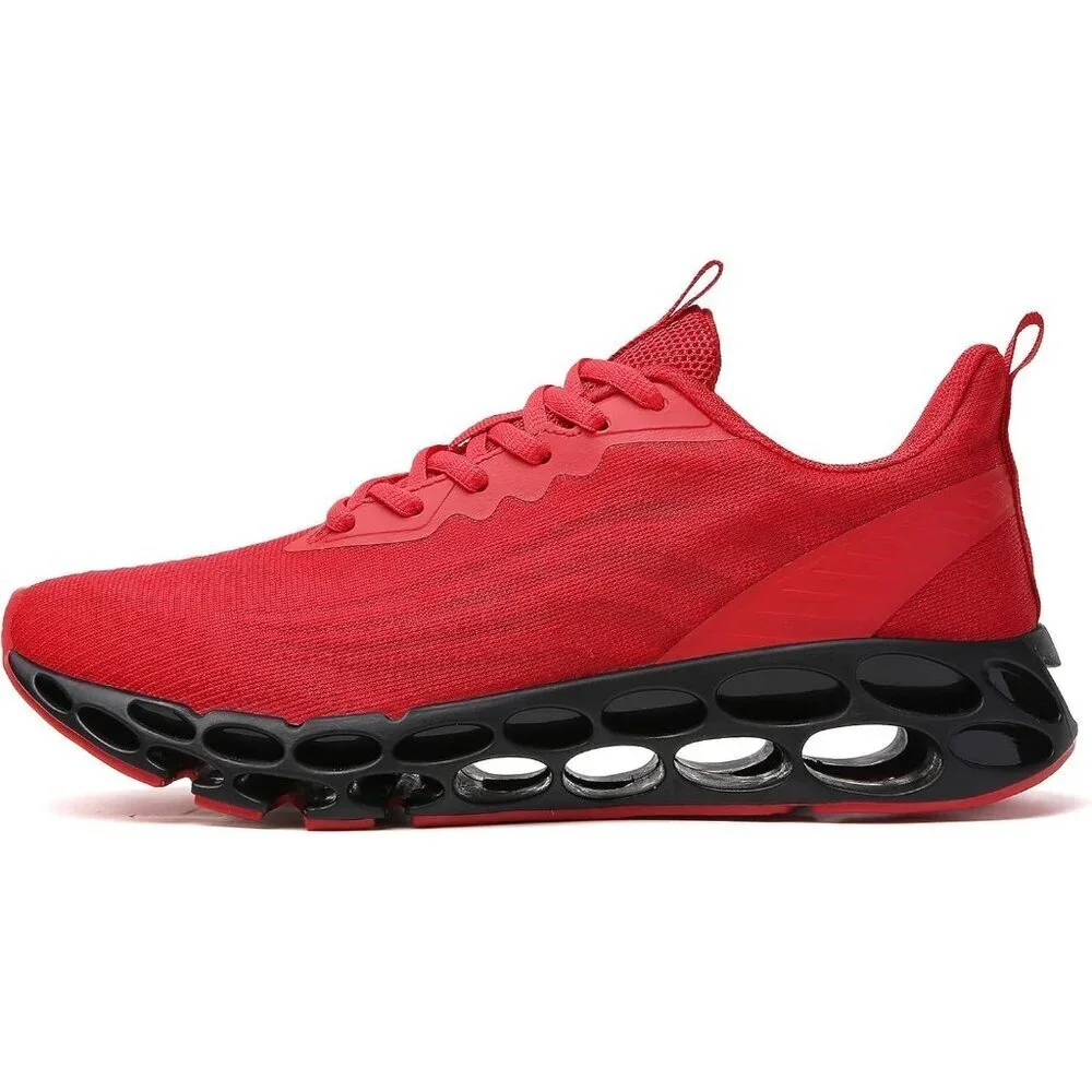 Red Women's Athletic Tennis Walking Shoes Fashion Sport Running Sneakers